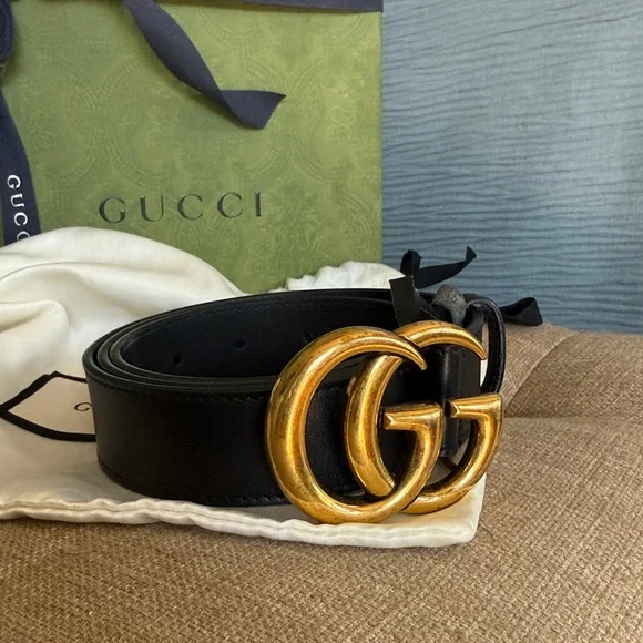 ♥️♥️♥️Authentic Gucci GG Marmont belt 85 ♥️♥️♥️ - Picture 4 of 11